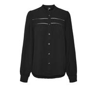 VERO MODA Vmemma Ls T-Shirt en Dentelle WVN GA Noos Chemisier à Manches Longues, Noir, L Femmes