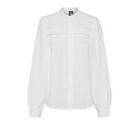 VERO MODA Vmemma Ls T-Shirt en Dentelle WVN GA Noos Chemisier à Manches Longues, Blanche-Neige, L Femmes