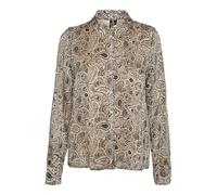 VERO MODA Vmevi L/S T-Shirt WVN Btq Blouse, Nomad/AOP:evi, M Femme
