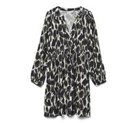 VERO MODA Short Dress Vmfanini L/S Robe Courte WVN Btq GA, Bleu Sarcelle, L Femmes