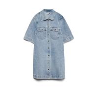 VERO MODA Vmfenja GA Noos Robe Courte en Denim 2/4, Bleu Jeans Clair, M