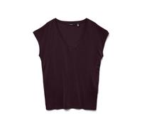 VERO MODA VMFILLI SS V-Neck Tee GA Noos T-Shirt, Vin, M Femme
