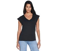 VERO MODA VMFILLI SS V-Neck Tee GA Noos T-Shirt, Noir, S Femme