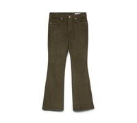 VERO MODA VMFLASH Jean évasé Taille mi-Haute pour Femme, Marron, 29W / 32L