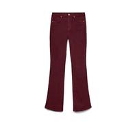 VERO MODA Vmflash Mr Flared Corduroy Pants Noos Jean évasé, Tawny Port, 28W / 30L Femmes