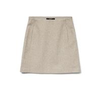 VERO MODA Vmfortuneallison Hw GA Noos Jupe Courte Mini, Silver Mink/détail : chiné, M Femmes