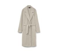 VERO MODA Vmfortuneaya Ss23 Long Coat Noos Veste, Oatmeal/détails : mélange, L Femme