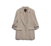 VERO MODA Vmfrida Blazer 3/4 Regular Noos pour Femme, Silver Mink/détail : comme Coupe 11, 36