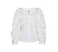 VERO MODA Vmfrida Ls Top WVN GA Chemisier à Manches Longues, Blanche-Neige, S Femmes