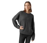 VERO MODA Pull en Maille VMGEMMA Pull-Overs Dark Grey Melange XXL Dark Grey Melange XXL