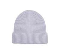 VERO MODA VMGILA Noos Bonnet côtelé, Cosmic Sky/détail : Blanc chiné, Taille Unique