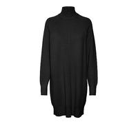 VERO MODA Vmgold Link Ls Robe Courte à col Haut, Noir, L Femme