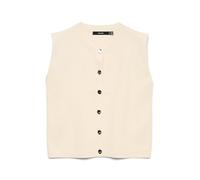VERO MODA Vmgold SL O-Neck Button Vest Boo, Bouleau, L Femme