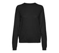 VERO MODA Vmhappiness Ls Pull Raglan GA Boo Rep, Noir, S