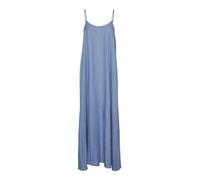 VERO MODA VMHARPER SL Strap Maxi Dress GA, Longue Robe Femme, Medium Blue Denim,