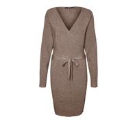 Vero Moda Vmhollyrem Ls Robe col en V GA Noos, Lentilles Brunes, M Femme