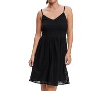 VERO MODA VMHONEY Lace Pleated Singlet Dress WVN Robe, Black, S Femme