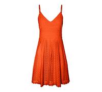 VERO MODA Vmhoney Lace Pleated Singlet Dress WVN Robe, Scarlet Ibis, S Femmes
