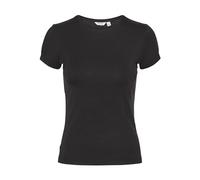 VERO MODA Vmines Fiona SS O-Neck Top VMA Noos T-Shirt, Noir, XL Femme