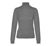 VERO MODA Vmiris Ls Pull à col roulé GA Noos Tricot, Bouleau/Détail : Mélange, M Femme