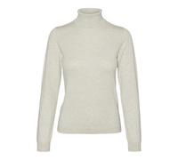 VERO MODA VMIRIS LS Pull à col roulé GA Noos, Bouleau/détail : mélange de Couleurs., S