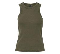 VERO MODA Vmjane SL Washed Rib Top JRS Noos, Vert Olive foncé, S Femme