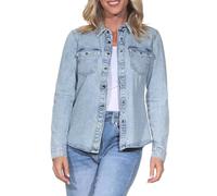 VERO MODA Vmjennie Ls Denim Shirt Mix Noos Chemise, Bleu Jeans Clair, M Femmes