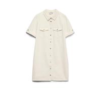 Vero Moda Vmjennie SS Robe Courte en Denim pour Femme, Cloud Dancer, L