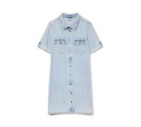 VERO MODA Vmjennie SS Short Denim Dress Mix Noos Robe, Bleu Jeans Clair, S Femmes