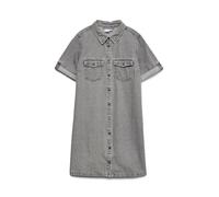 VERO MODA Vmjennie SS Short Dress Mix Noos Robe, Medium Grey Denim, L Femmes