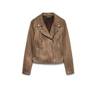VERO MODA Vmjose Short Faux Suede Jacket Noos, Chocolat, S Femmes
