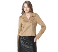 VERO MODA Vmjose Noos Veste courte en daim synthétique pour femme, Œil de tigre., S