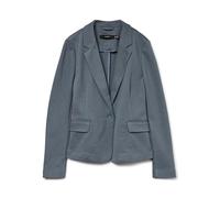 VERO MODA VMJULIA LS DNM NOOS Blazer pour femme, à simple boutonnage, tempête, 40