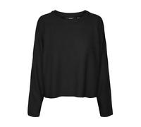 VERO MODA Vmjupiter Ls O-Neck Pull BF Tricot, Noir, M Femme