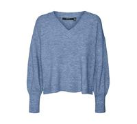 VERO MODA Vmjupiter Ls V-Neck Pull BF Tricot, Allure/détail : W. Melange, XS Femme