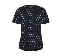 VERO MODA VMKAIA SIF SS Top Box JRS GA, Blanc Neige/détail : Pois Noirs sur la Poitrine, M