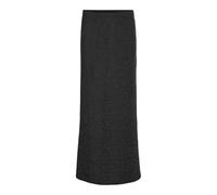 VERO MODA Vmkanva Jupe Longue Nw Glitter JRS, Noir/détail : Lurex argenté, XL Femmes
