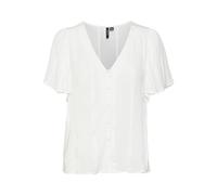 VERO MODA Vmkanva SS WVN GA Top pour Femme, Blanche-Neige, L