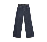Vero Moda Vmkathy HR Wide Jeans Si330, Bleu foncé Denim, 30W / 32L Femmes