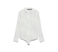 Vero Moda Lady String Long Sleeve Body Blanc M Femme