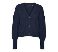 Vero Moda Vmlea Noos Cardigan à col en V et Poignets, Blazer Bleu Marine., M