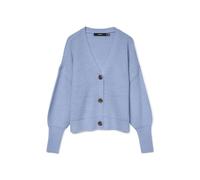 Vero Moda Vmlea Noos Cardigan à col en V et Poignets, Brunnera Blue., L