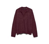 VERO MODA Vmlefile Ls Poloneck Pull Noos, Vin, M