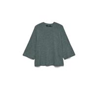 VERO MODA Vmlefile Noos Pull à col Rond 3/4, Baume Green, M