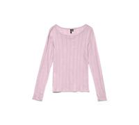VERO MODA Vmlisa Ls Top JRS Noos, Pink-a-Boo, L Femmes