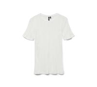 VERO MODA Vmlisa Pointelle SS Top JRS Noos, Blanche-Neige, S Femmes