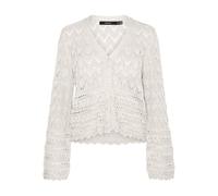 VERO MODA Vmlua Ls V-Neck Cardigan Noos Sweater, Bouleau, XS Femme