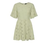 VERO MODA VMMAJA 2/4 Mini Dress WVN Robe, Réséda, M Femme