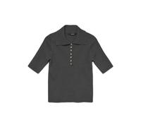 VERO MODA Vmmarina 2/4 Poloneck Pullover Noos Pull, Gris foncé mélangé, S Femmes