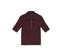 VERO MODA Vmmarina 2/4 Poloneck Pullover Noos Pull, Vin, L Femmes